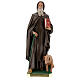 St. Anthony Abbot plaster statue 40 cm hand painted Arte Barsanti s1