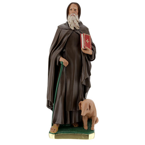 Santo Antão gesso imagem 40 cm pintada à mão Barsanti 1