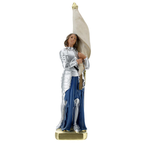 Statue aus Gips Jeanne d'Arc Arte Barsanti, 25 cm 1