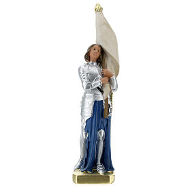 Sainte Jeanne d'Arc statue plâtre 25 cm Arte Barsanti