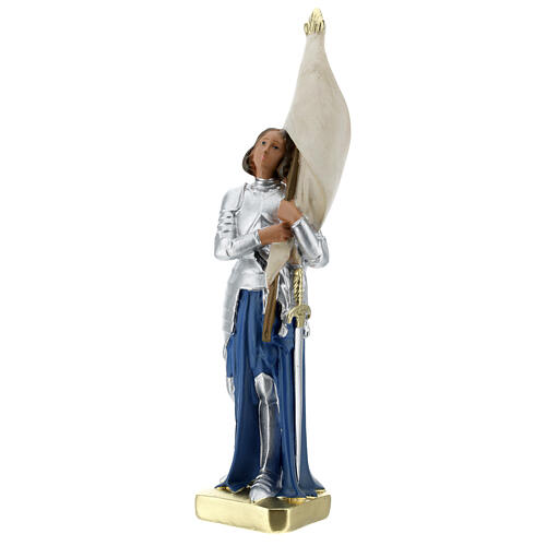 Sainte Jeanne d'Arc statue plâtre 25 cm Arte Barsanti 3