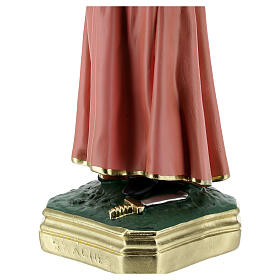 Statue aus Gips Agnes von Rom handbemalt Arte Barsanti, 40 cm s7