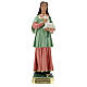 St. Agnes statue plaster 40 cm hand painted Arte Barsanti s1