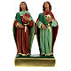 Kosmas und Damian, Statue aus Gips, 20 cm, Arte Barsanti s1