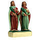 Cosmas and Damian plaster statue 20 cm Arte Barsanti s3