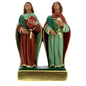 Saints Cosmas and Damian plaster statue 8 in Arte Barsanti