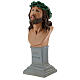 Buste Ecce Homo plâtre 30 cm peint main Arte Barsanti s3