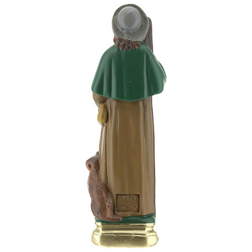 Saint Roch plâtre statue 20 cm peinte main Arte Barsanti 5