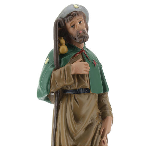 Święty Roch figurka gipsowa 20 cm malowana ręcznie Arte Barsanti 2