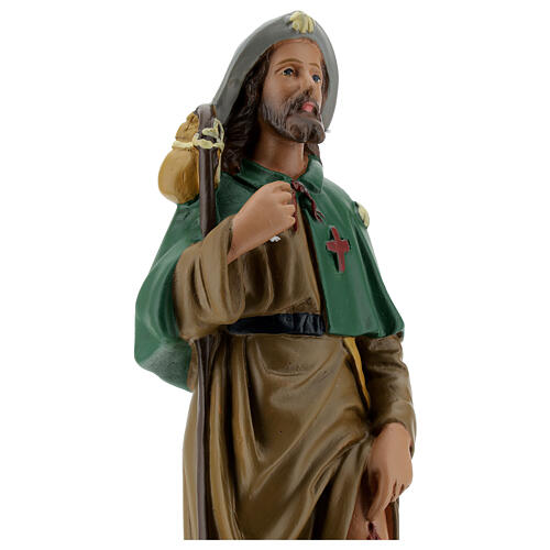 Figura Święty Roch 30 cm gips malowany ręcznie Arte Barsanti 2