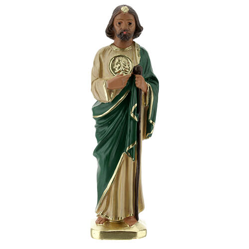 Statue of St. Judas 15 cm hand painted plaster Arte Barsanti 1