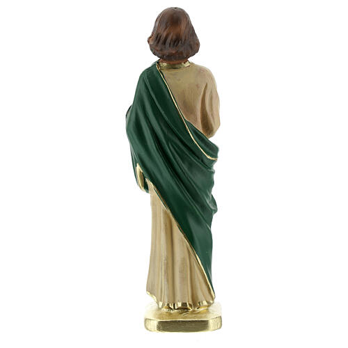 San Judas estatua yeso 15 cm pintada a mano Arte Barsanti 4