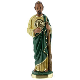 Statue Saint Judas 20 cm plâtre peint main Arte Barsanti