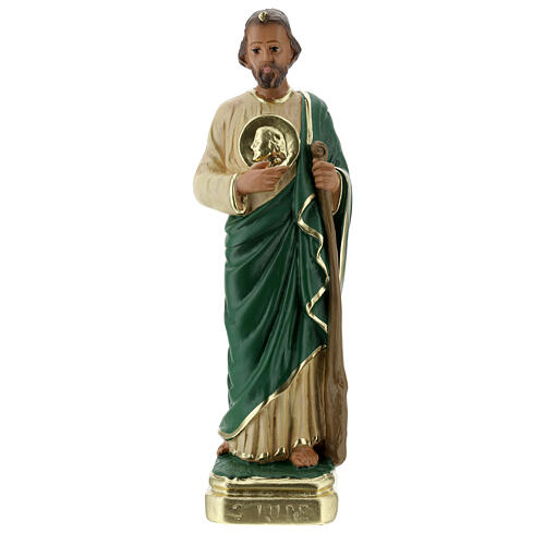 San Judas estatua yeso 30 cm coloreada a mano Arte Barsanti 1