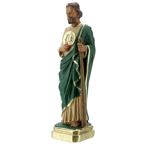 Saint Judas statue plâtre 30 cm colorée main Arte Barsanti 3