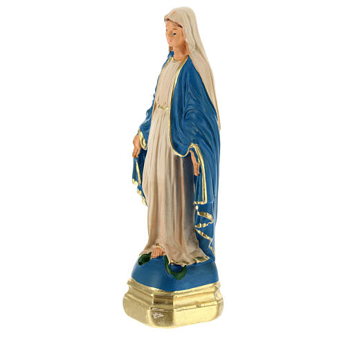 Immaculate Virgin Mary 15 cm plaster hand painted Arte Barsanti 2