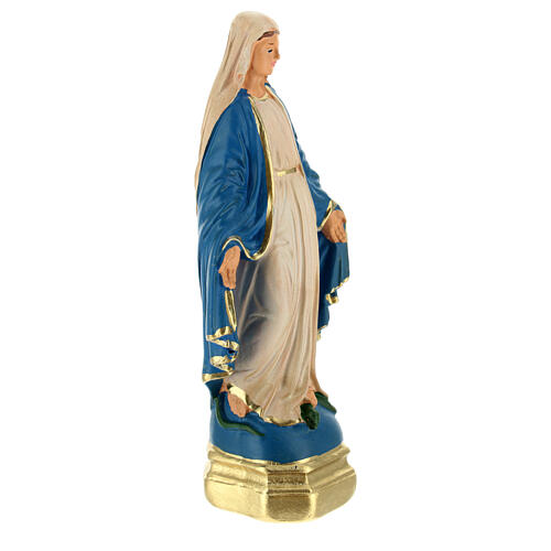 Immaculate Virgin Mary 15 cm plaster hand painted Arte Barsanti 3