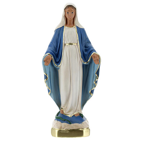 Immaculate Virgin Mary 20 cm plaster hand painted Arte Barsanti 1