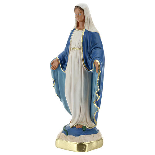 Immaculate Virgin Mary 20 cm plaster hand painted Arte Barsanti 2