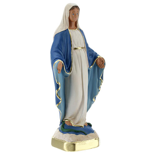 Immaculate Virgin Mary 20 cm plaster hand painted Arte Barsanti 3