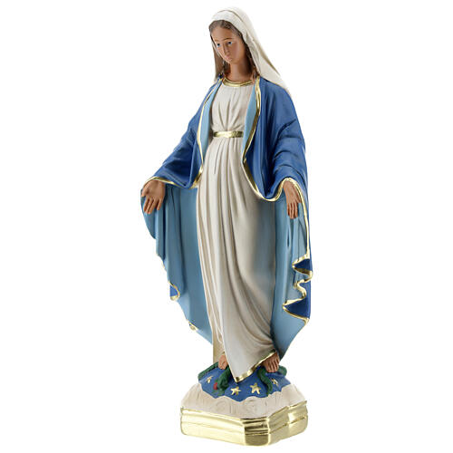 Immaculate Virgin Mary 30 cm plaster hand painted Arte Barsanti 3