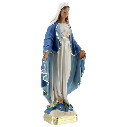 Immaculate Virgin Mary 30 cm plaster hand painted Arte Barsanti 5