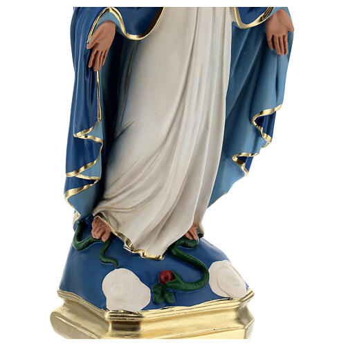 Immaculée Conception statue 50 cm plâtre peint Barsanti 5