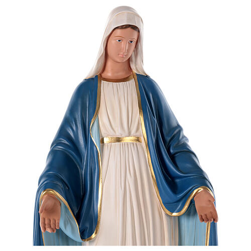 Vierge Immaculée 80 cm statue plâtre peint Barsanti 2