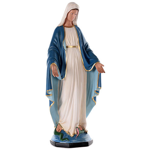 Vierge Immaculée 80 cm statue plâtre peint Barsanti 5