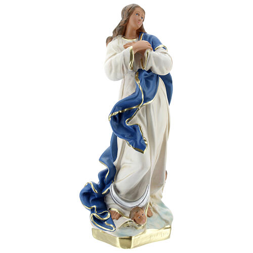 Immaculate Virgin Mary of Murillo 25 cm plaster hand painted Arte Barsanti 5