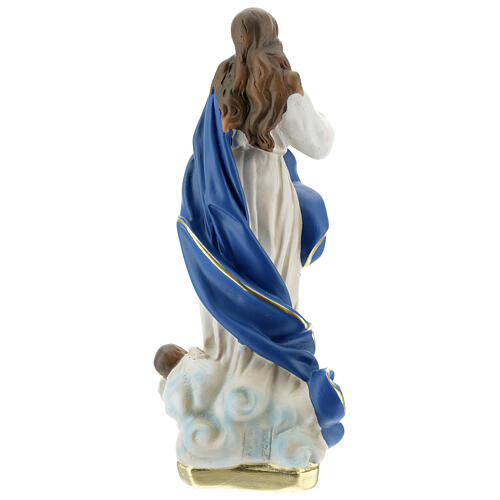 Immaculate Virgin Mary of Murillo 25 cm plaster hand painted Arte Barsanti 6