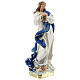 Immaculate Virgin Mary of Murillo 25 cm plaster hand painted Arte Barsanti s5