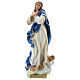 Immaculate Mary by Murillo, 25 cm plaster statue Barsanti s1