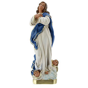 Immaculate Virgin Mary of Murillo 30 cm plaster hand painted Arte Barsanti
