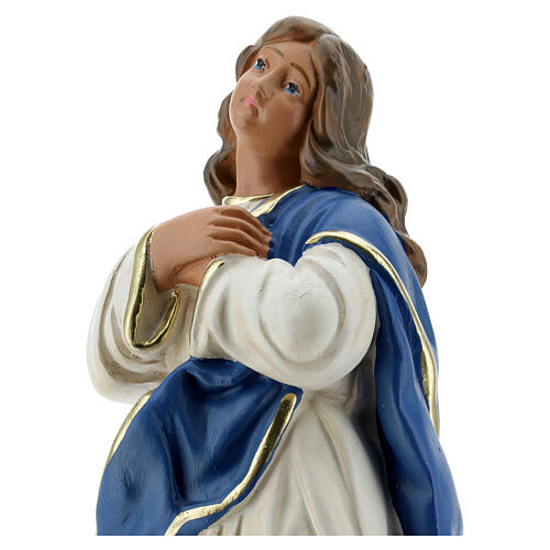 Immaculate Virgin Mary of Murillo 30 cm plaster hand painted Arte Barsanti 2