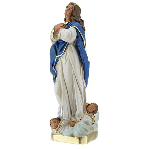 Immaculate Virgin Mary of Murillo 30 cm plaster hand painted Arte Barsanti 3
