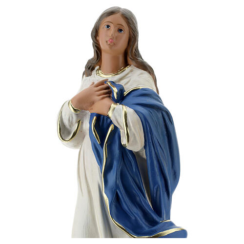 Immaculate Virgin Mary of Murillo 40 cm plaster hand painted Arte Barsanti 2