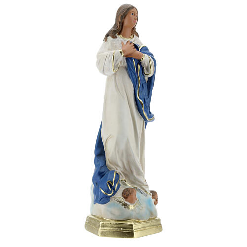 Statue of Immaculate Conception by Murillo, 40 cm painted plaster Barsanti 5