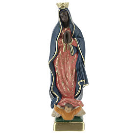 Our Lady of Guadalupe 20 cm hand painted plaster statue Arte Barsanti