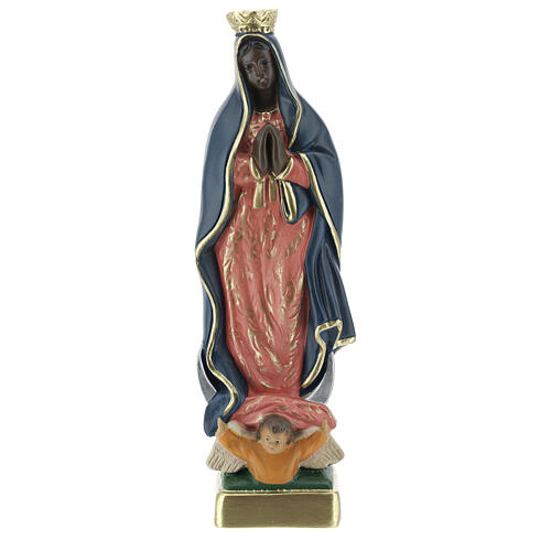 Our Lady of Guadalupe 20 cm hand painted plaster statue Arte Barsanti 1