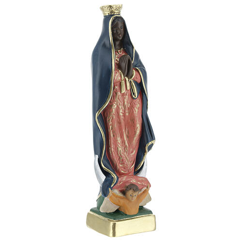 Our Lady of Guadalupe 20 cm hand painted plaster statue Arte Barsanti 3