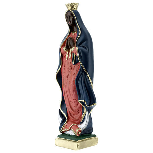 Notre-Dame de Guadalupe 30 cm statue plâtre peinte Barsanti 3