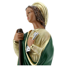 Sainte Marthe statue plâtre 30 cm peinte à la main Barsanti
