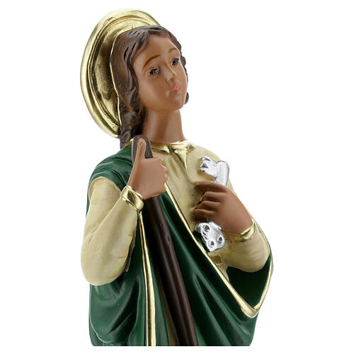 Sainte Marthe statue plâtre 30 cm peinte à la main Barsanti 4