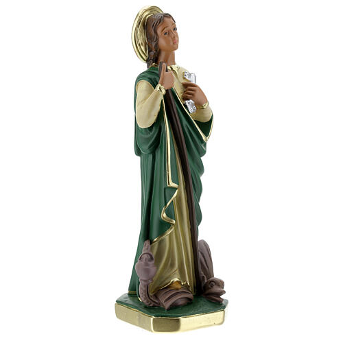 Sainte Marthe statue plâtre 30 cm peinte à la main Barsanti 6