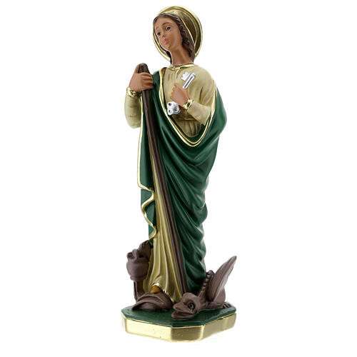 Santa Marta statua gesso 30 cm dipinta a mano Arte Barsanti 3