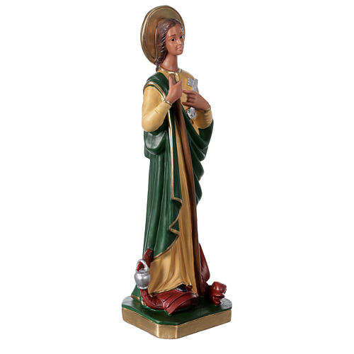 Heilige Martha, 40 cm, Statue aus Gips, handbemalt, Arte Barsanti 4