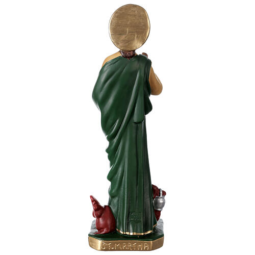 Sainte Marthe 40 cm statue plâtre peint main Arte Barsanti 5
