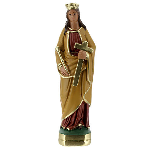 Sainte Hélène statue plâtre 20 cm peinte main Arte Barsanti 1