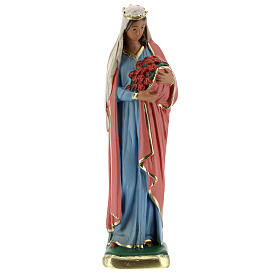 Statue aus Gips Heilige Elisabeth handbemalt Arte Barsanti, 20 cm